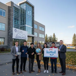 Students participating in virtual pathway sessions at Algoma University's 2026 intake event