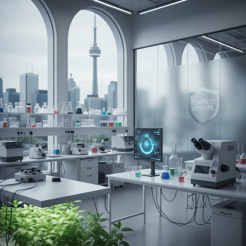 A bright, modern healthcare or wellness environment, possibly a clinic or lab, with no people or text.