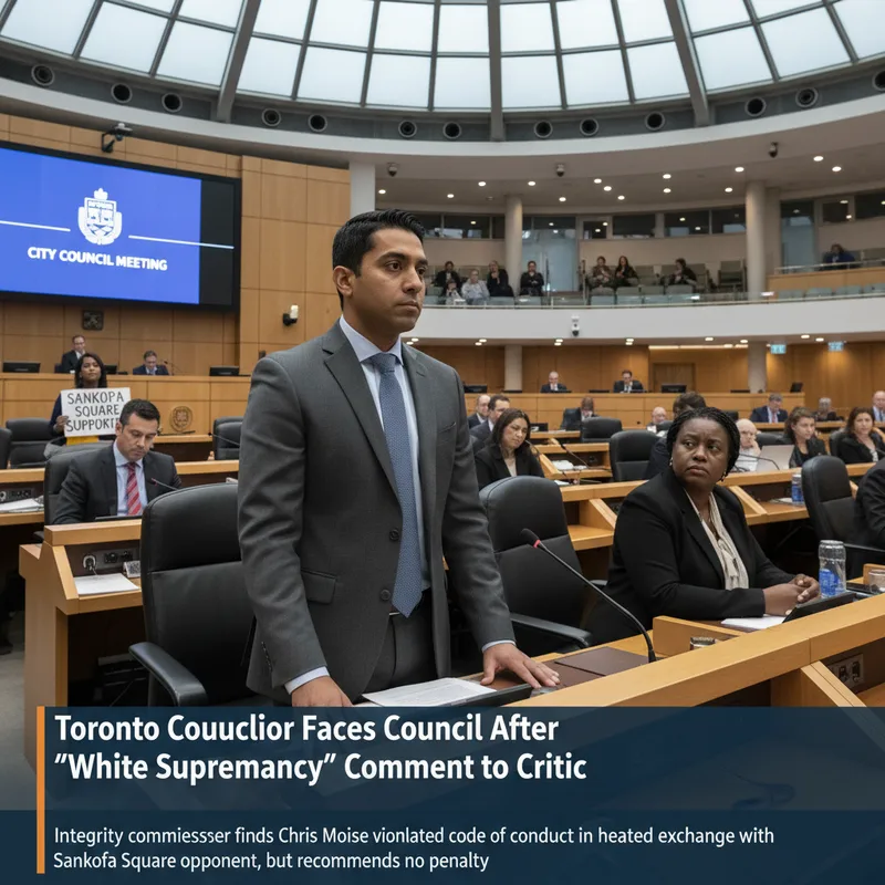 Toronto councillor Chris Moise in a professional news photograph, likely in a council setting under natural light.