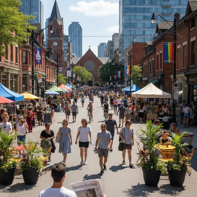 Pedestrian-only Church Street pilot proposed for Toronto's Church-Wellesley Village.